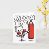 Carte Muay Thai Cat (Fleur jaune)