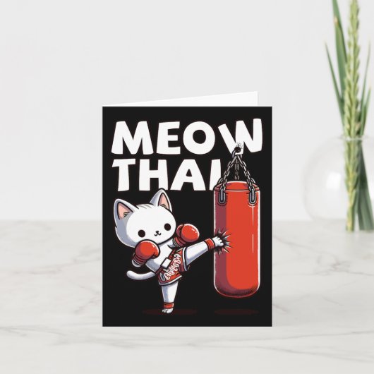 Carte Muay Thai Cat Meow Thai (Devant)