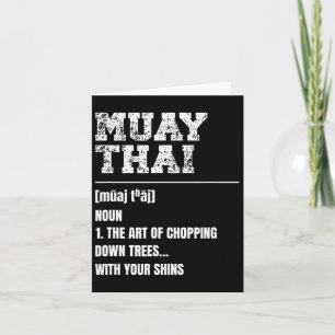 Carte Muay Thai Définition Martial Arts Thai Boxe Mart