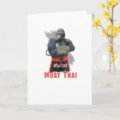 Carte Muay Thai Fighter (Fleur jaune)