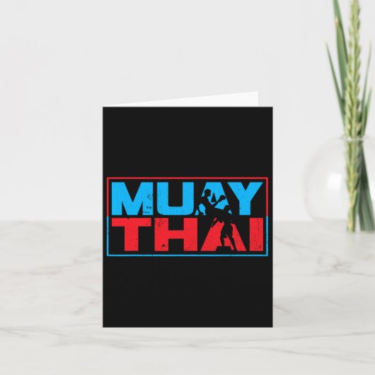 Carte Muay Thai Fighter Boxer Martial Arts Hob (Devant)