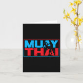 Carte Muay Thai Fighter Boxer Martial Arts Hob (Fleur jaune)