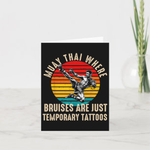 Carte Muay Thai Fighter Pour Hommes Papa Boys Thai Kickb