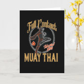 Carte Muay Thai Full Contact Martial Arts (Fleur jaune)