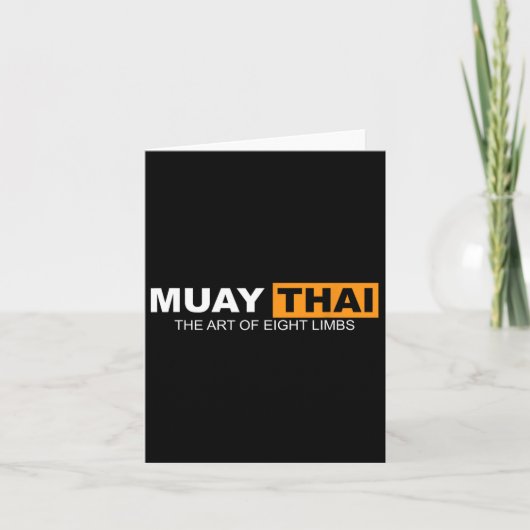 Carte Muay Thai L'Art De Huit Membres Kickboxing Et Mm (Devant)