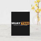 Carte Muay Thai L'Art De Huit Membres Kickboxing Et Mm (Fleur jaune)