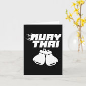 Carte Muay Thai Martial Arts Fighter Hob (Fleur jaune)