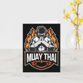 Carte Muay Thai - Mixed martial art de boxe thaï (Fleur jaune)
