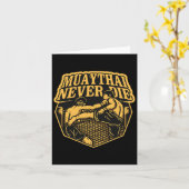 Carte Muay Thai ne meurt jamais (Fleur jaune)
