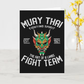 Carte Muay Thai Oni - Boxe Thaïlandaise et Kickboxing (Fleur jaune)