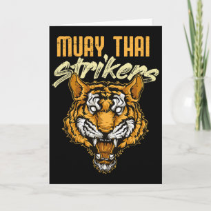 Carte Muay Thai Tiger Boxe Thaïlandaise Thaïlande Kickbo
