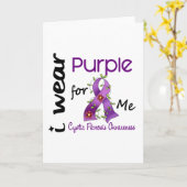 Carte Mucoviscidose je porte le pourpre pour MOI 43 (Fleur jaune)