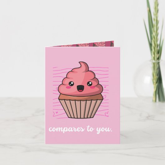 Carte Muffin Comparé À Vous Mignonnes Valentines (Devant)