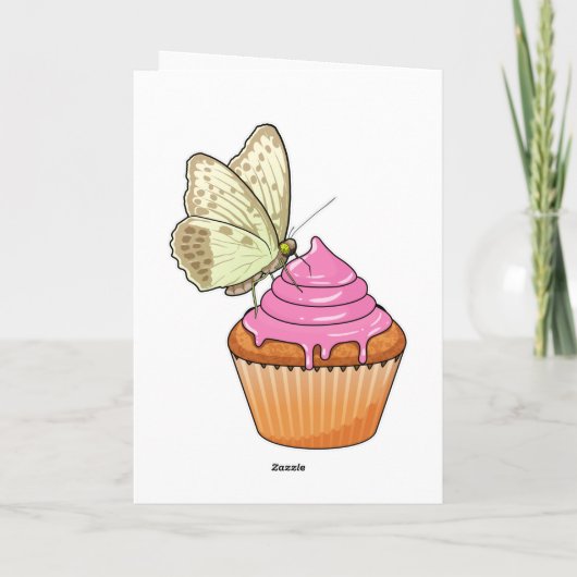 Carte Muffin Papillon (Dos)