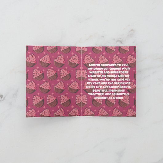 Carte Muffin vous compare à vous jolis Saint-Valentin (Intérieur)