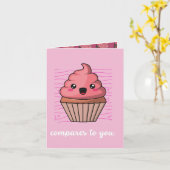 Carte Muffin vous compare à vous jolis Saint-Valentin (Fleur jaune)