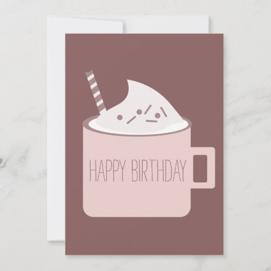 Carte Mug Campfire Chocolat Chaud Anniversaire Ami (Devant)
