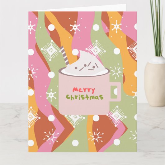 Carte Mug de camp Groovy Noël (Devant)