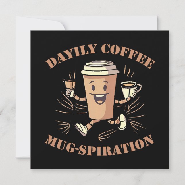 Carte Mugspiration quotidienne du café (Devant)