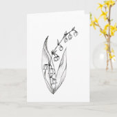 Carte Muguet (Fleur jaune)