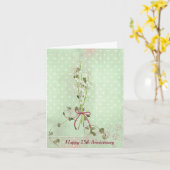 Carte Muguet 25e Anniversaire (Fleur jaune)