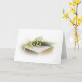 Carte muguet avec bible (Fleur jaune)