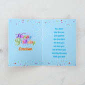 Carte Multi Color Editable Unisex Joyeux anniversaire |  (Intérieur)