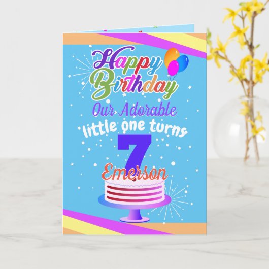 Carte Multi Color Editable Unisex Joyeux anniversaire |  (Fleur jaune)