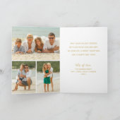 Carte Multi Photo Tropical Christmas Holiday Card (Intérieur)