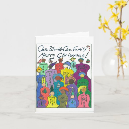 Carte Multiculturel (Fleur jaune)