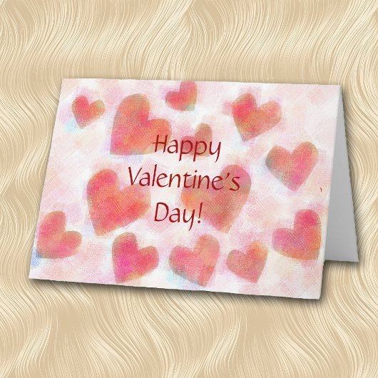 Carte multiple de Valentine de coeurs