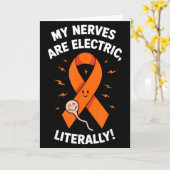 Carte Multiple Sclerosis Awareness 2025 -orange Ribbon_  (Fleur jaune)