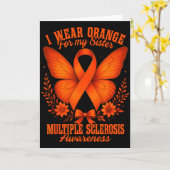 Carte Multiple Sclerosis Ms Awareness I Wear Orange For  (Fleur jaune)