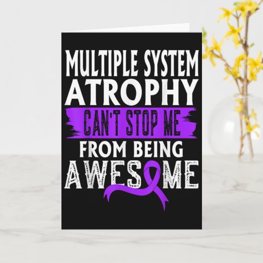 Carte Multiple System Atrophy Msa Awareness Can't Stop M (Fleur jaune)