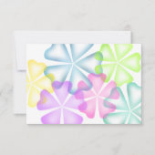 Carte multiréponse bat mitzvah Fleurs brillantes (Devant)