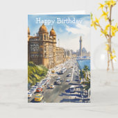 Carte Mumbai in India (Fleur jaune)