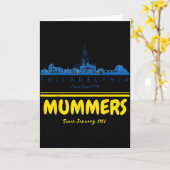 Carte Mummers Day New Years Shirt Funny (Fleur jaune)