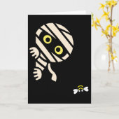 Carte Mummy Bee Halloween Card (Fleur jaune)