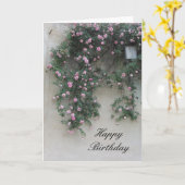 Carte Mur de roses roses (Fleur jaune)