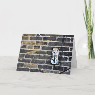 Carte Mur de ville Gritty avec boîte électrique et fils