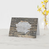 Carte Mur en briques à motif (Fleur jaune)