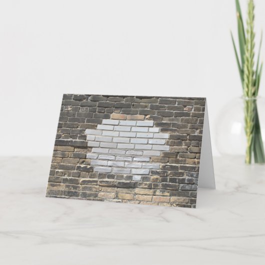 Carte Mur en briques à motif (Devant)