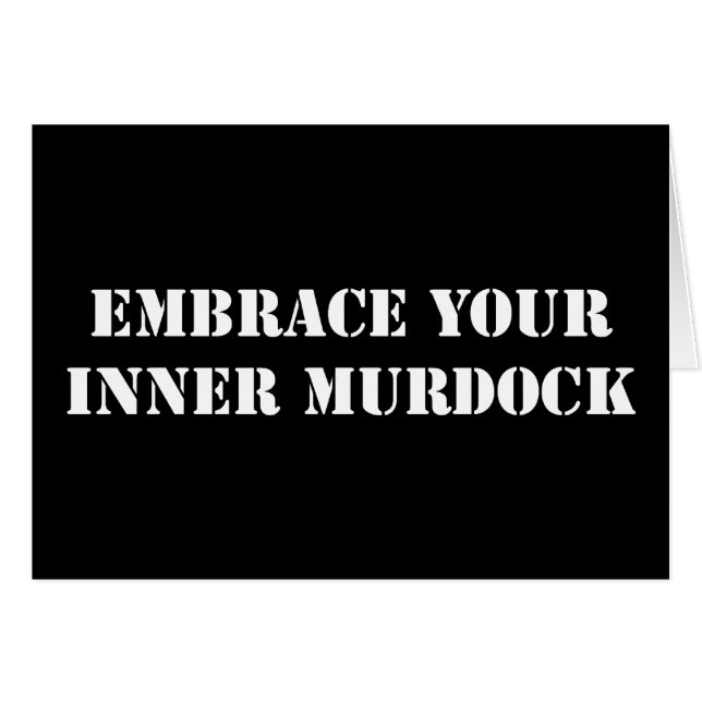 Carte Murdock blanche (Devant horizontal)