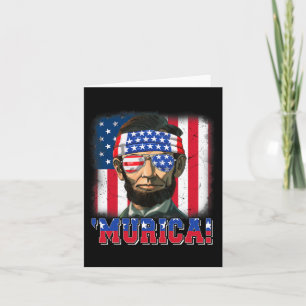 Carte Murica Abe Lincoln 4 juillet Murica Patriotic Me