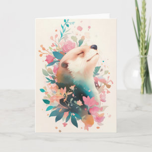 Carte Murmures de loutre de fleur