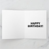 CARTE MUSCLE CAR BIRTHDAY GREETING CARD (Intérieur)
