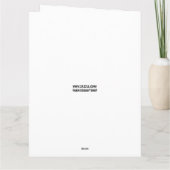 CARTE MUSCLE CAR BIRTHDAY GREETING CARD (Dos)