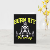 Carte Muscles de musculation haltérophiles Trainer dire (Fleur jaune)