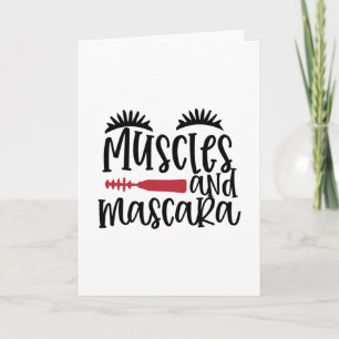 Carte Muscles et mascara - Citation maquillage