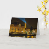 Carte Musée d'Orsay in Paris at night (Fleur jaune)